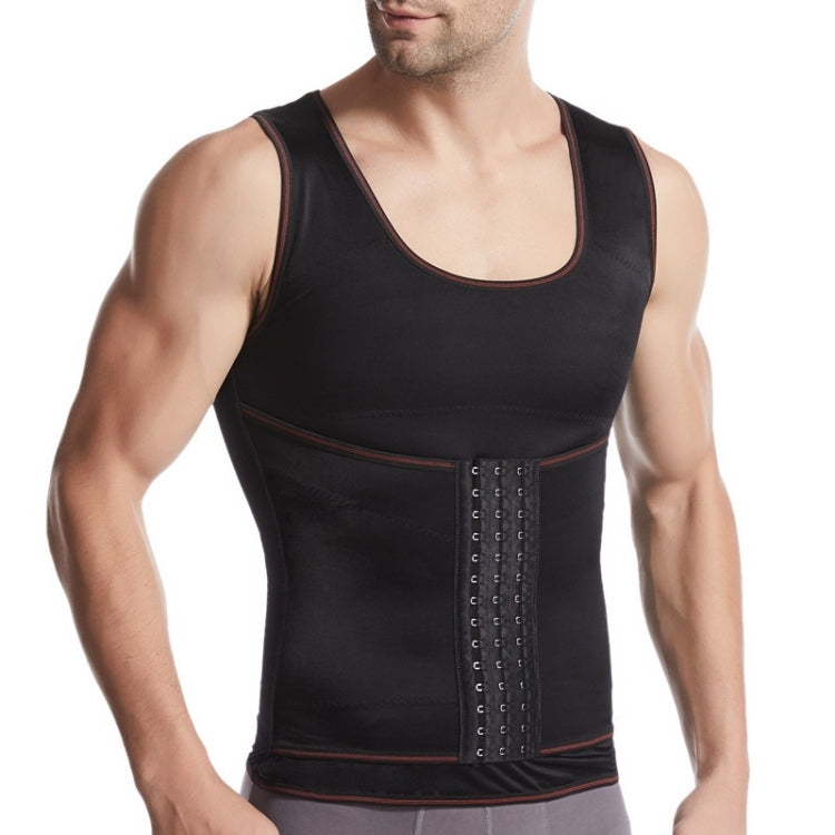 Men Abdomen Shapewear Thin Vest (Color:Black Size:XXXL) - Athletic Wear by PMC Jewellery | Online Shopping South Africa | PMC Jewellery