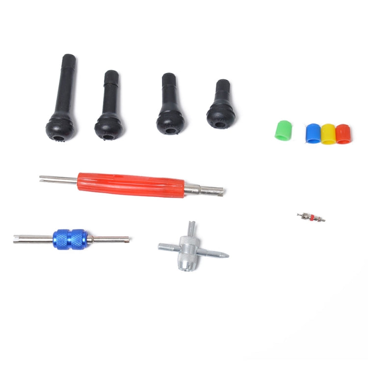 107 in 1 Car TR412 TR413 TR414 TR418 Tire Nozzle Car Tire Valve Caps Valve Core Wrench & 4 in1 Valve Core Screwdriver Replacement Repair Kit - Tire Valve Caps by PMC Jewellery | Online Shopping South Africa | PMC Jewellery