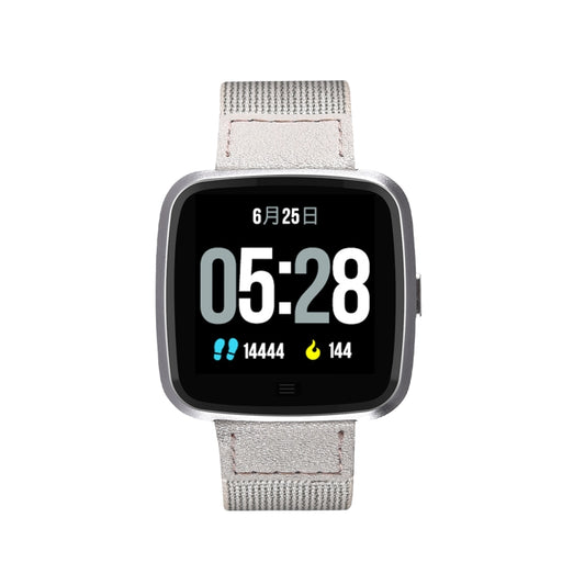 DTNO.1 G12 1.3 inches OLED Color Screen Smart Bracelet IP67 Waterproof, Nylon Watchband, Support Call Reminder /Heart Rate Monitoring /Sedentary Reminder /Multi-sport Mode(Grey) - Smart Wristbands by DTNO.1 | Online Shopping South Africa | PMC Jewellery | Buy Now Pay Later Mobicred