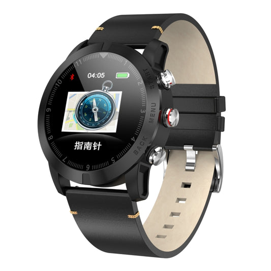 DTNO.1 S10 1.3 inches TFT Color Screen Smart Bracelet IP68 Waterproof, Leather Watchband, Support Call Reminder /Heart Rate Monitoring /Sleep Monitoring /Multi-sport Mode (Black) - Smart Wristbands by DTNO.1 | Online Shopping South Africa | PMC Jewellery | Buy Now Pay Later Mobicred