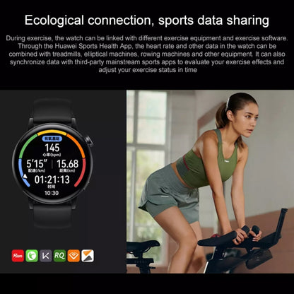 HUAWEI WATCH GT 3 Smart Watch 42mm Rubber Wristband, 1.32 inch AMOLED Screen, Support Heart Rate Monitoring / GPS / 7-days Battery Life / NFC(Black) - Wearable Devices by Huawei | Online Shopping South Africa | PMC Jewellery | Buy Now Pay Later Mobicred