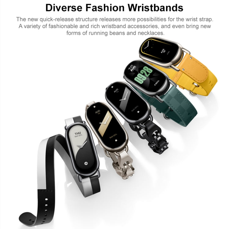 Original For Xiaomi Mi Band 8 Metal Pendant + Leather Watch Necklace - Watch Bands by Xiaomi | Online Shopping South Africa | PMC Jewellery