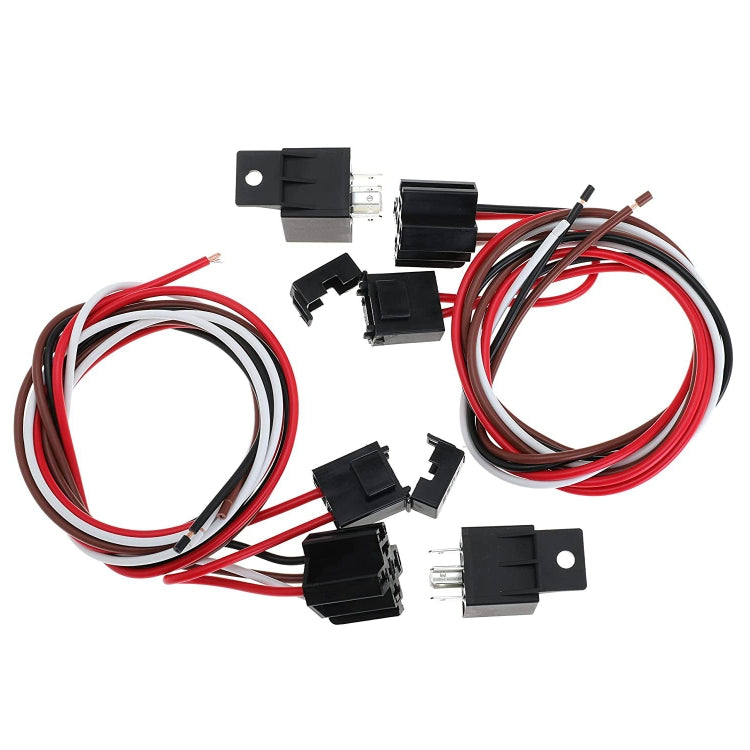 Car 12V 40A 175-185 Degree Thermostat Dual Electric Cooling Fan Wiring Relay Sensor Kit - DIY Cables by PMC Jewellery | Online Shopping South Africa | PMC Jewellery