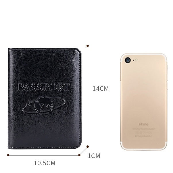 TP-8296 Multi-functional RFID Leather Travel Passport Holder(Black) - free shipping - PMC TechLife - Order now!