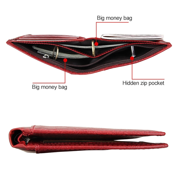 8235 Antimagnetic RFID Multi-function Crazy Horse Texture Leather Wallet Passport Bag(Black) - Antimagnetic RFID Package by PMC TechLife | Online Shopping South Africa | PMC TechLife | Buy Now Pay Later Mobicred