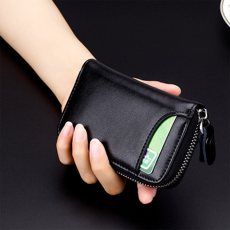 9106 Large-capacity Zipper Leather Keys Holder Bag Multi-function Wallet(Black) - free shipping - PMC TechLife - Order now!