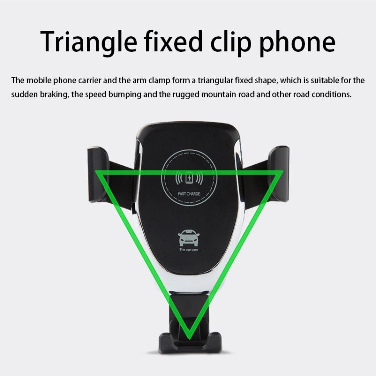 Car Air Outlet Bracket Wireless Charger Qi Standard Wireless Charger(White) - Wireless Charger Holders by PMC TechLife | Online Shopping South Africa | PMC TechLife
