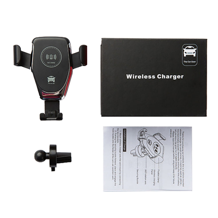 Car Air Outlet Bracket Wireless Charger Qi Standard Wireless Charger(White) - Wireless Charger Holders by PMC TechLife | Online Shopping South Africa | PMC TechLife
