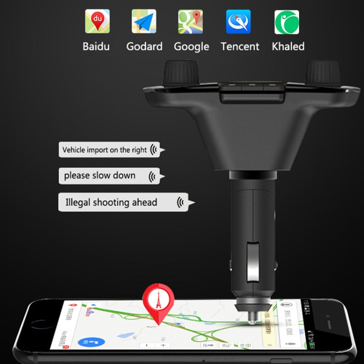 BT06 Dual USB Charging Smart Bluetooth 4.0 + EDR FM Transmitter MP3 Music Player Car Kit with 1.3 inch LED Screen, Support Bluetooth Call, TF Card & U Disk - Bluetooth Car Kits by PMC Jewellery | Online Shopping South Africa | PMC Jewellery | Buy Now Pay Later Mobicred