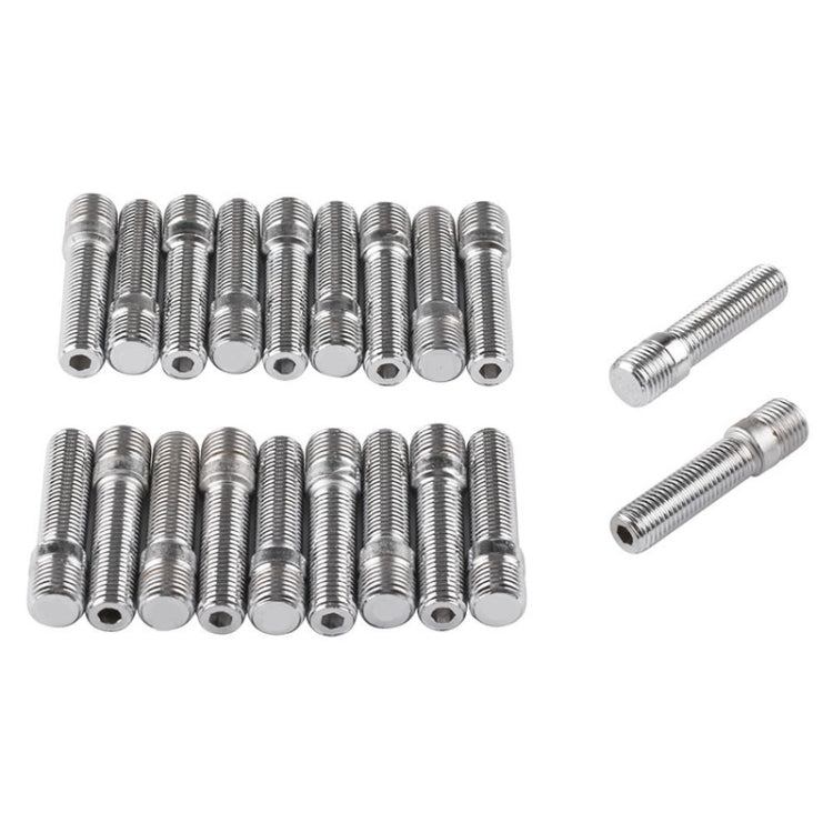 20 PCS 5cm Universal Car Modification Extended Wheels Stud Conversion M12x1.5 to M12x1.5 Screw Adapter LN032 LN033 LN044 - Nuts & Bolts by PMC TechLife | Online Shopping South Africa | PMC TechLife