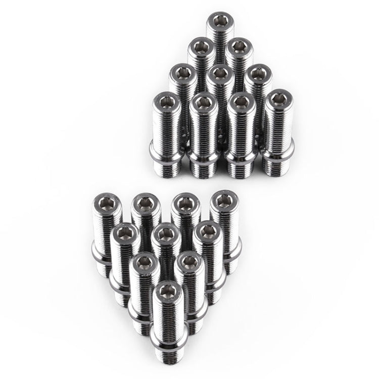 20 PCS 5cm Universal Car Modification Extended Wheels Stud Conversion M12x1.5 to M12x1.5 Screw Adapter LN032 LN033 LN044 - Nuts & Bolts by PMC TechLife | Online Shopping South Africa | PMC TechLife