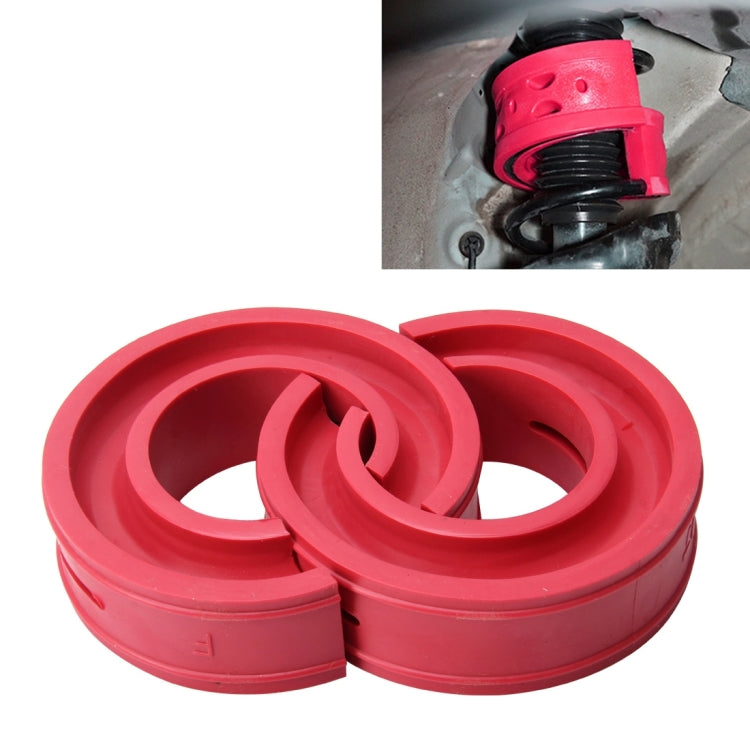 2 PCS Car Auto D Type Shock Absorber Spring Bumper Power Cushion Buffer, Spring Spacing: 22mm, Colloid Height: 43mm(Red) - Power Cushion by PMC Jewellery | Online Shopping South Africa | PMC Jewellery