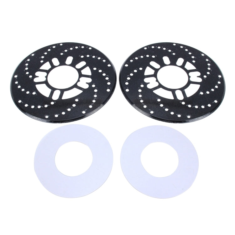 2 PCS Universal Aluminium Auto Car Wheel Disc Brake Racing Decorative Cover(Black) - Wheels Tires & Parts by PMC Jewellery | Online Shopping South Africa | PMC Jewellery