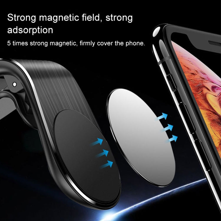 Car Metal Magnetic Air Outlet Mobile Phone Holder Bracket (Silver) - Car Holders by PMC TechLife | Online Shopping South Africa | PMC TechLife
