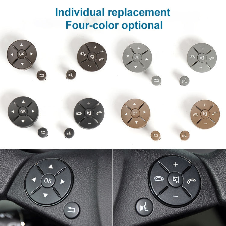 Car Right Side Steering Wheel Switch Buttons Panel for Mercedes-Benz W204 2007-2014, Left Driving(Black) - Car Switches by PMC TechLife | Online Shopping South Africa | PMC TechLife | Buy Now Pay Later Mobicred