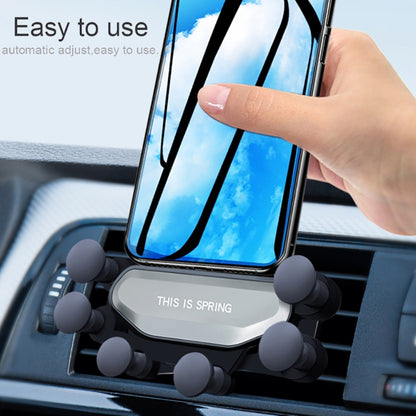Car Air Outlet Six-claw Gravity Mobile Phone Holder Bracket (Black) - Car Holders by PMC Jewellery | Online Shopping South Africa | PMC Jewellery