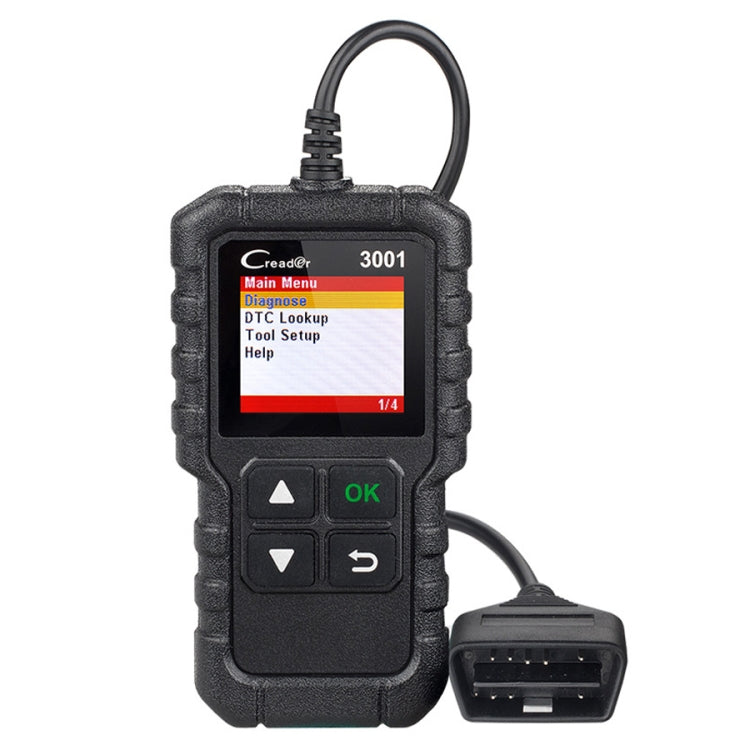 Launch Creader CR3001 Car Color Screen Code Reader OBD2 Fault Detector Diagnostic Tool - Code Readers & Scan Tools by PMC TechLife | Online Shopping South Africa | PMC TechLife