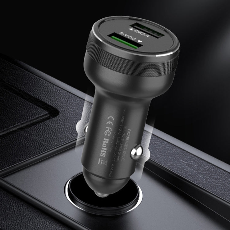 Dual USB 66W Car Flash Charger for OPPO / Huawei (Red) - Car Charger by PMC TechLife | Online Shopping South Africa | PMC TechLife