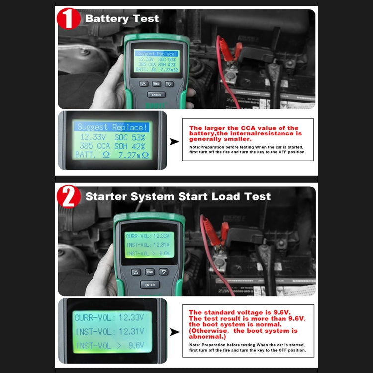DUOYI DY2015A Car 12V 24V Digital CCA Load Battery Charging Digital Capacity Tester - free shipping - PMC TechLife - Order now!