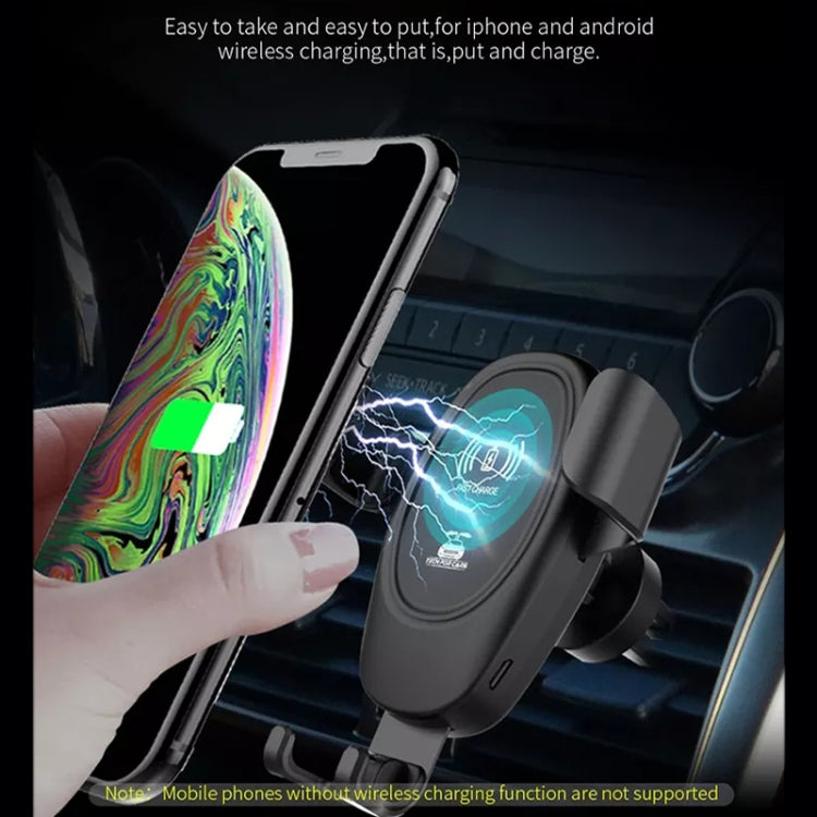 Car Wireless Charger Multifunctional Mobile Phone Wireless Charger Stand (Black) - Wireless Charger Holders by PMC TechLife | Online Shopping South Africa | PMC TechLife