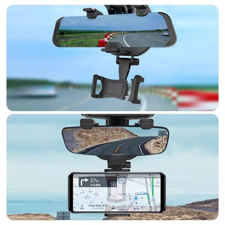 Car Rearview Mirror Phone Holder Universal Navigation Bracket - Car Holders by PMC Jewellery | Online Shopping South Africa | PMC Jewellery