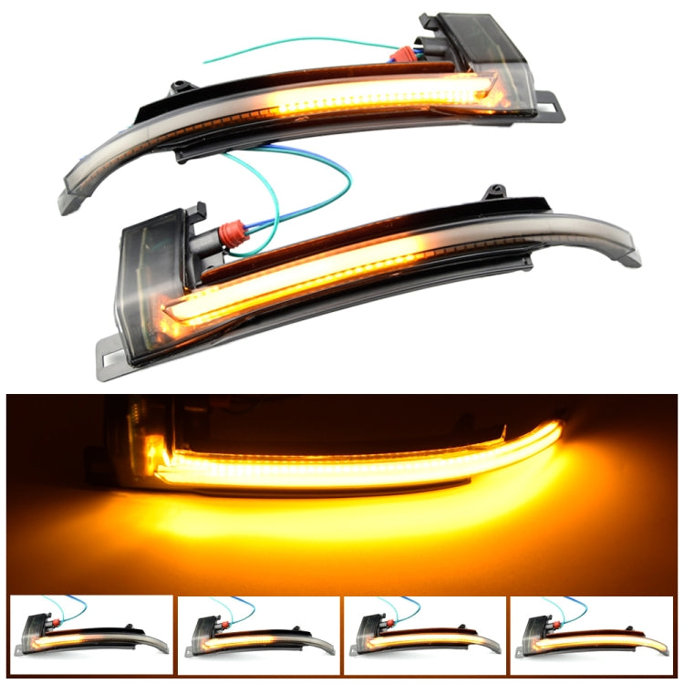 1 Pair For Audi A4 B8 Car Dynamic LED Turn Signal Light Rearview Mirror Flasher Water Blinker (Transparent Black) - Arrow Turn Lights by PMC TechLife | Online Shopping South Africa | PMC TechLife