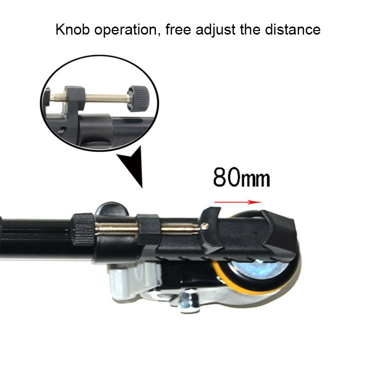 Kingjoy VX-600D Aluminium Alloy Camera Big Foot Wheel Tripod Pulley Base - Other Accessories by PMC TechLife | Online Shopping South Africa | PMC TechLife