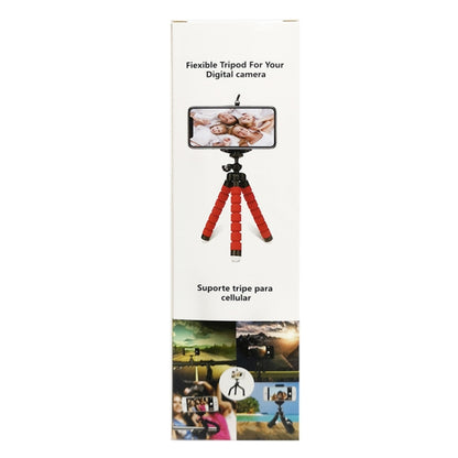 Mini Octopus Flexible Foam Tripod Holder with Phone Clamp & Remote Control(Black) - Stand by PMC Jewellery | Online Shopping South Africa | PMC Jewellery