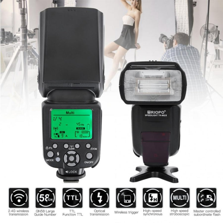 TRIOPO TR-982IIIN Flash Light Speedlite for Nikon (Black) - free shipping - PMC TechLife - Order now!
