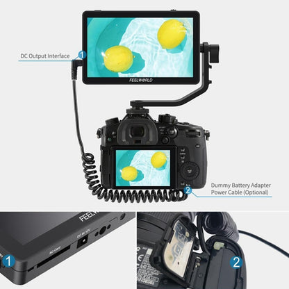 FEELWORLD F6 Plus V2 6 inch 3D LUT Touch Screen DSLR Camera Field Monitor, IPS FHD1920x1080 4K HDMI Input & Output, with Tilt Arm - On-camera Monitors by FEELWORLD | Online Shopping South Africa | PMC Jewellery | Buy Now Pay Later Mobicred