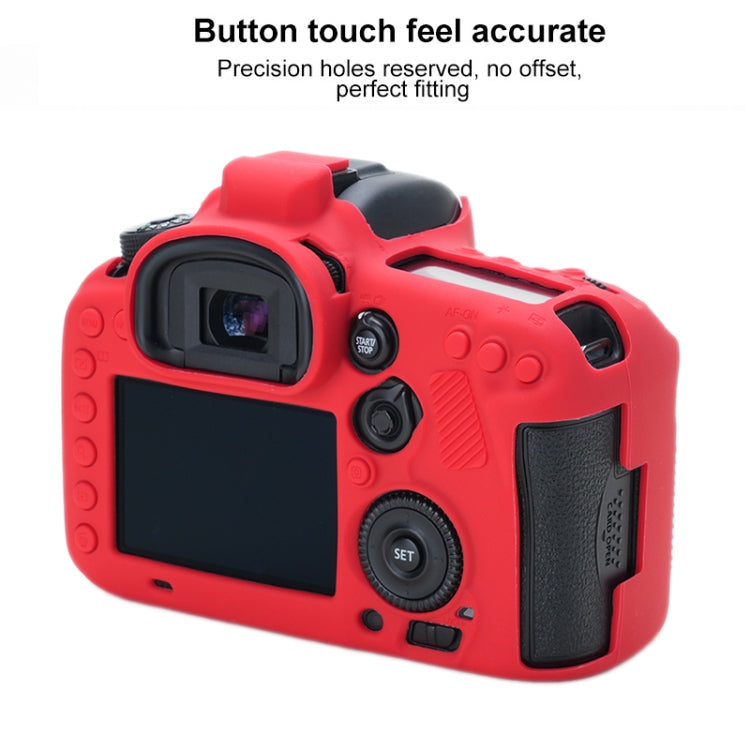 For Canon EOS 7D Mark II Soft Silicone Protective Case (Red) - Protective Case by PMC TechLife | Online Shopping South Africa | PMC TechLife