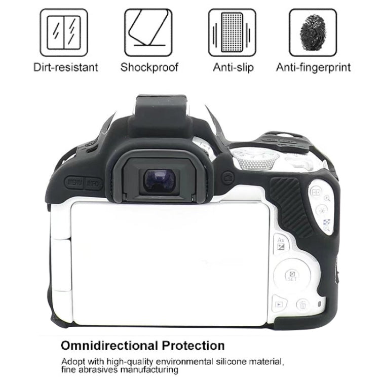 For Canon EOS 250D Soft Silicone Protective Case (White) - Protective Case by PMC TechLife | Online Shopping South Africa | PMC TechLife