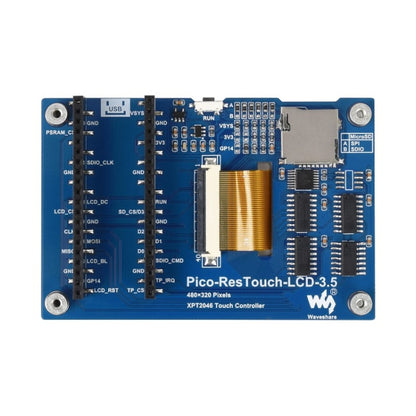 WAVESHARE 3.5 inch 65K Colors 480 x 320 Touch Display Module for Raspberry Pi Pico, SPI Interface - LCD & LED Display Module by WAVESHARE | Online Shopping South Africa | PMC Jewellery | Buy Now Pay Later Mobicred