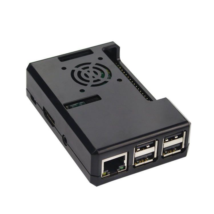 ABS Protective Shell Case with Cooling Fan Hole for Raspberry pi 3 (Black) - Raspberry Pi Accessories by PMC TechLife | Online Shopping South Africa | PMC TechLife | Buy Now Pay Later Mobicred