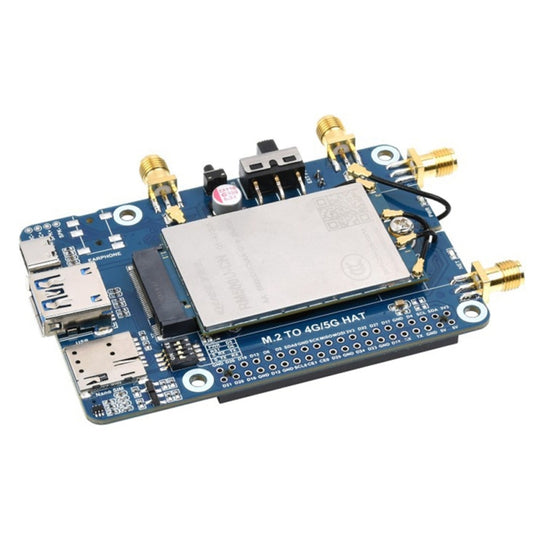 Waveshare RM500U-CN 5G HAT Quad Antennas LTE-A Multi Band Module Board for Raspberry Pi - LCD & LED Display Module by WAVESHARE | Online Shopping South Africa | PMC Jewellery