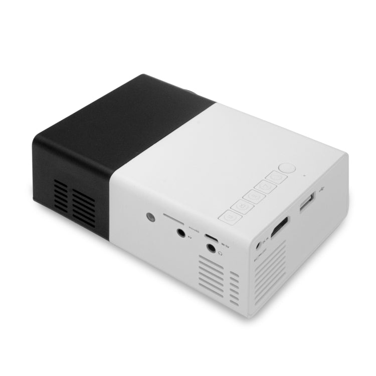YG300 400LM Portable Mini Home Theater LED Projector with Remote Controller, Support HDMI, AV, SD, USB Interfaces(Black) - free shipping - PMC TechLife - Order now!