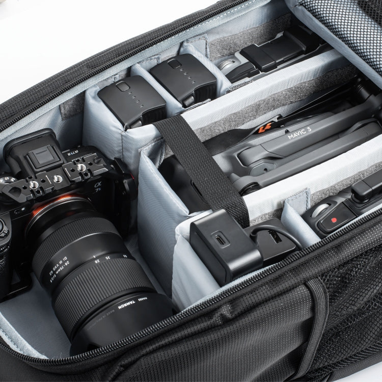 Shoulders Decompression Backpack for DJI Mavic 3 / DSLR Cameras(Black) - free shipping - PMC TechLife - Order now!