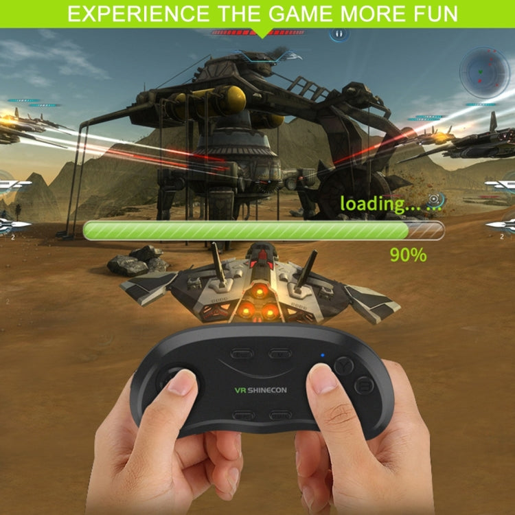 VR Shinecon 3D Movie Games Virtual Reality Glasses Bluetooth Remote Controller Gamepad(Black) - VR Accessories by PMC TechLife | Online Shopping South Africa | PMC TechLife | Buy Now Pay Later Mobicred