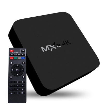 MXQ 4K Full HD Media Player RK3229 Quad Core KODI Android 9.0 TV Box with Remote Control, RAM: 1GB, ROM: 8GB, Support HDMI, WiFi, Miracast, DLNA(Black) - Others by PMC Jewellery | Online Shopping South Africa | PMC Jewellery