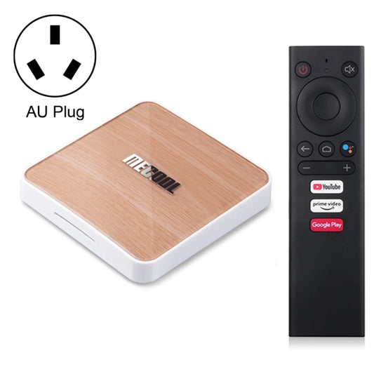 MECOOL KM6 4K Smart TV BOX Android 10.0 Media Player with Remote Control, Amlogic S905X4 Quad Core ARM Cortex A55, RAM: 4GB, ROM: 32GB, Support WiFi, Bluetooth, Ethernet, AU Plug - Amlogic S905 by MECOOL | Online Shopping South Africa | PMC Jewellery