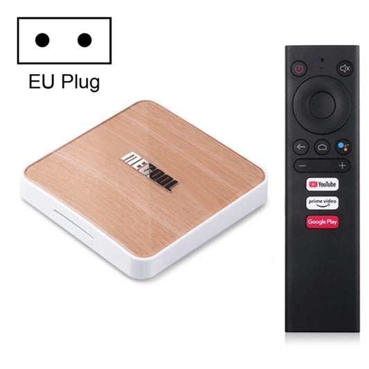 MECOOL KM6 4K Smart TV BOX Android 10.0 Media Player with Remote Control, Amlogic S905X4 Quad Core ARM Cortex A55, RAM: 4GB, ROM: 64GB, Support WiFi, Bluetooth, Ethernet, EU Plug - Amlogic S905 by MECOOL | Online Shopping South Africa | PMC Jewellery