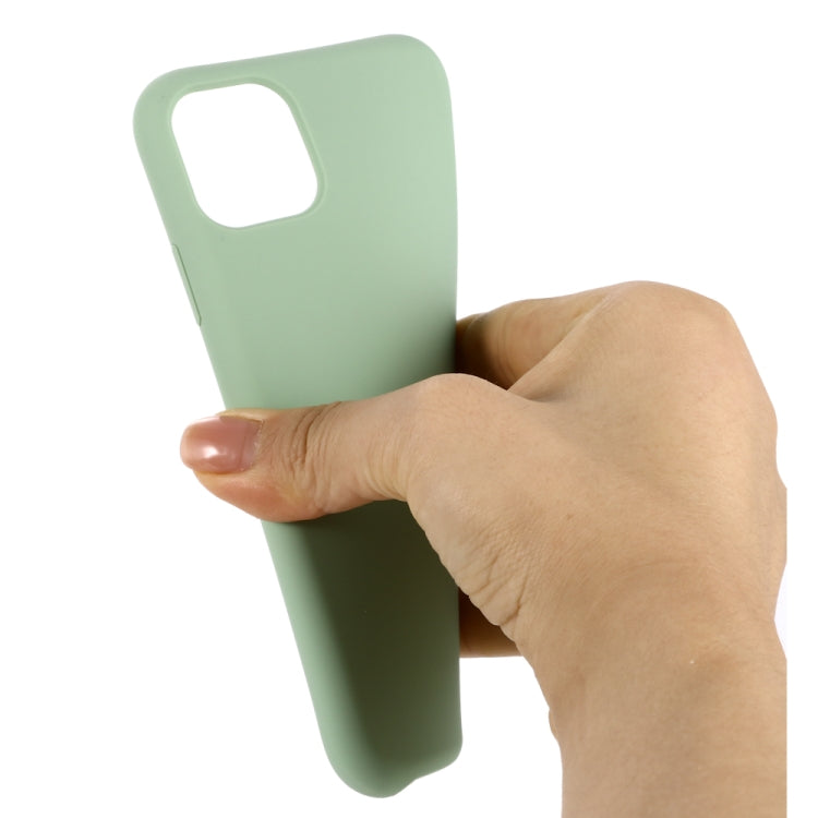 For iPhone 11 Solid Color Liquid Silicone Shockproof Case (Mint Green) - iPhone 11 Cases by PMC Jewellery | Online Shopping South Africa | PMC Jewellery