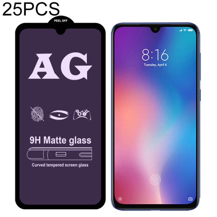 25 PCS AG Matte Anti Blue Light Full Cover Tempered Glass For Xiaomi Redmi Note 7 -  by PMC TechLife | Online Shopping South Africa | PMC TechLife