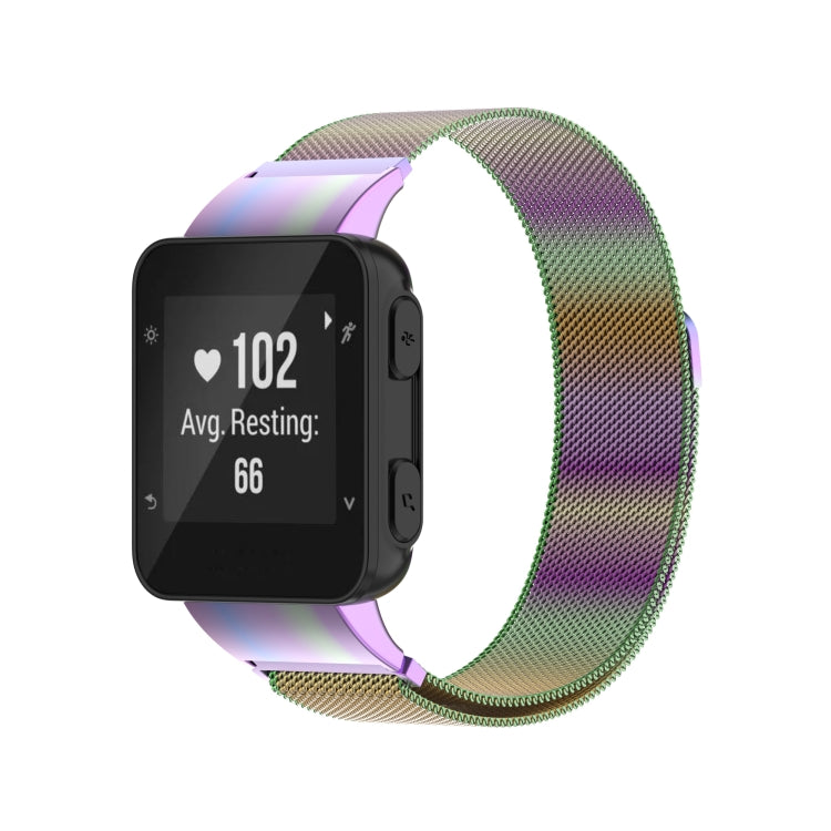 Compatible with Garmin Compatible witherunner 35 / 30 Milanese Watch Band(Colorful) - Watch Bands by PMC TechLife | Online Shopping South Africa | PMC TechLife | Buy Now Pay Later Mobicred