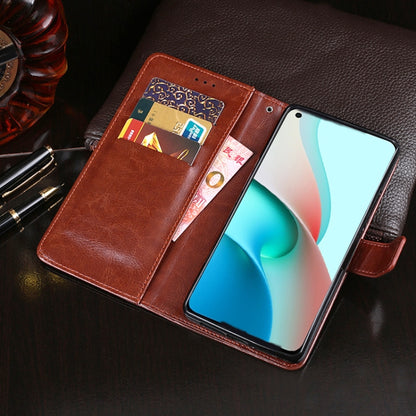 For Xiaomi Redmi Note 9T 5G idewei Crazy Horse Texture Horizontal Flip Leather Case with Holder & Card Slots & Wallet(Sky Blue) - Xiaomi Cases by idewei | Online Shopping South Africa | PMC Jewellery | Buy Now Pay Later Mobicred