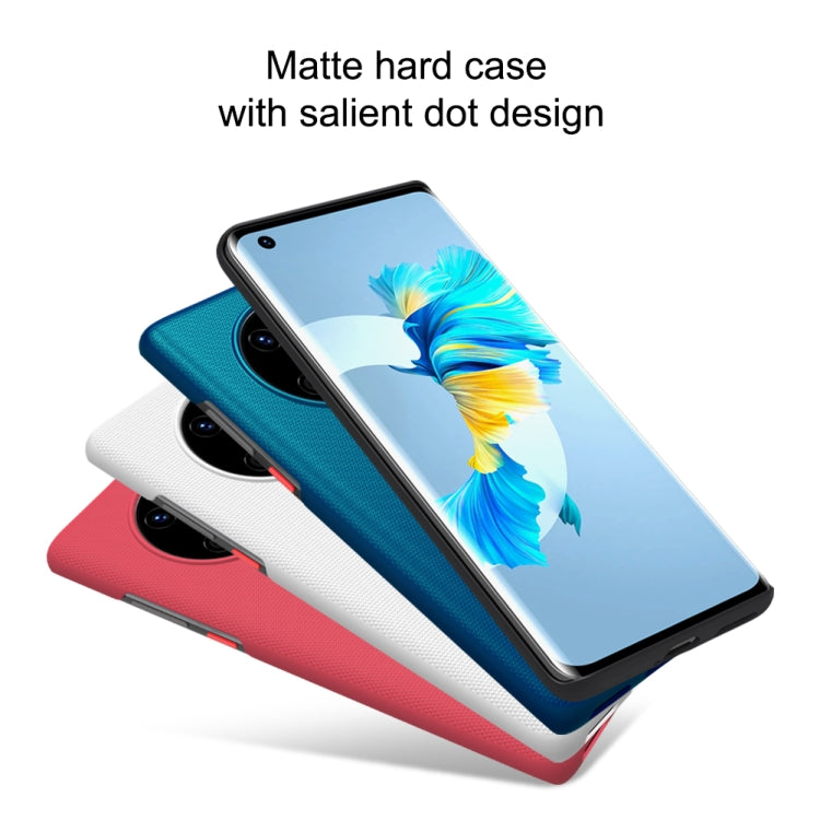 For Huawei Mate 40 NILLKIN Frosted Concave-convex Texture PC Protective Case(Peacock Blue) - Huawei Cases by NILLKIN | Online Shopping South Africa | PMC Jewellery