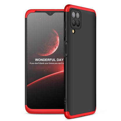 For Samsung Galaxy A12 GKK Three Stage Splicing Full Coverage PC Case(Black+Red) - Galaxy Phone Cases by GKK | Online Shopping South Africa | PMC Jewellery