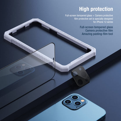 For iPhone 12 Pro Max NILLKIN 2 in 1 HD Full Screen Tempered Glass Film + Camera Protector Set - iPhone 12 Pro Max Tempered Glass by NILLKIN | Online Shopping South Africa | PMC Jewellery