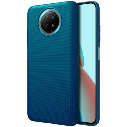 For Xiaomi Redmi Note 9 5G NILLKIN Frosted Concave-convex Texture PC Protective Case(Peacock Blue) - Xiaomi Cases by NILLKIN | Online Shopping South Africa | PMC Jewellery
