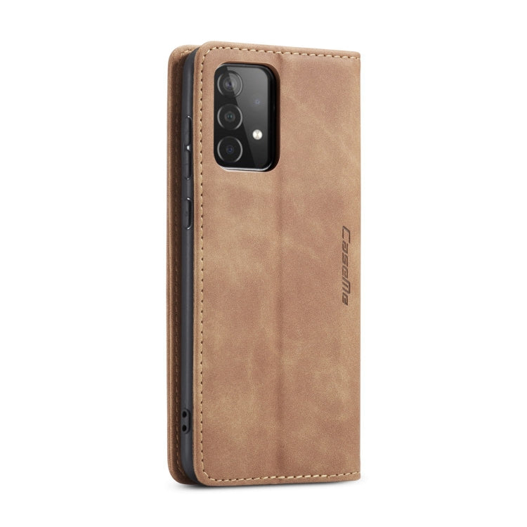 For Samsung Galaxy A52 5G / 4G CaseMe 013 Multifunctional Horizontal Flip Leather Case with Holder & Card Slot & Wallet(Brown) - Galaxy Phone Cases by CaseMe | Online Shopping South Africa | PMC Jewellery | Buy Now Pay Later Mobicred